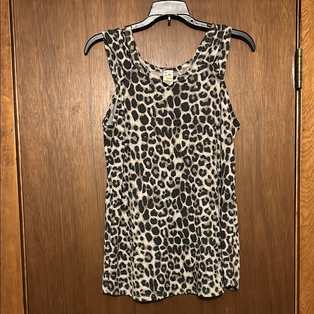 7th Ray Leopard Print Sleeveless Top